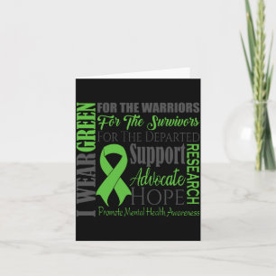 Mens Mental Health Matters Awareness Performance Card