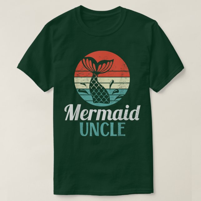 Mens Mermaid Uncle for a Mermaid Bride  T-Shirt (Design Front)
