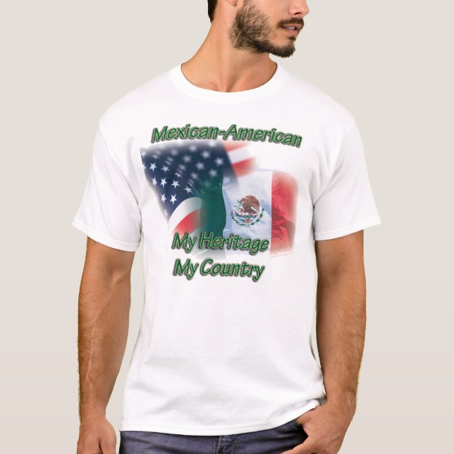 Men's Mexican-Amerian Heritage Country t Shirt (Front)