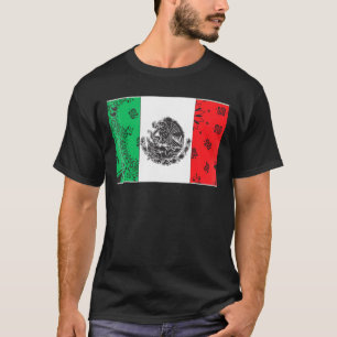 Mens Mexico Bandanna Flag Mexican Heritage Roots E T-Shirt