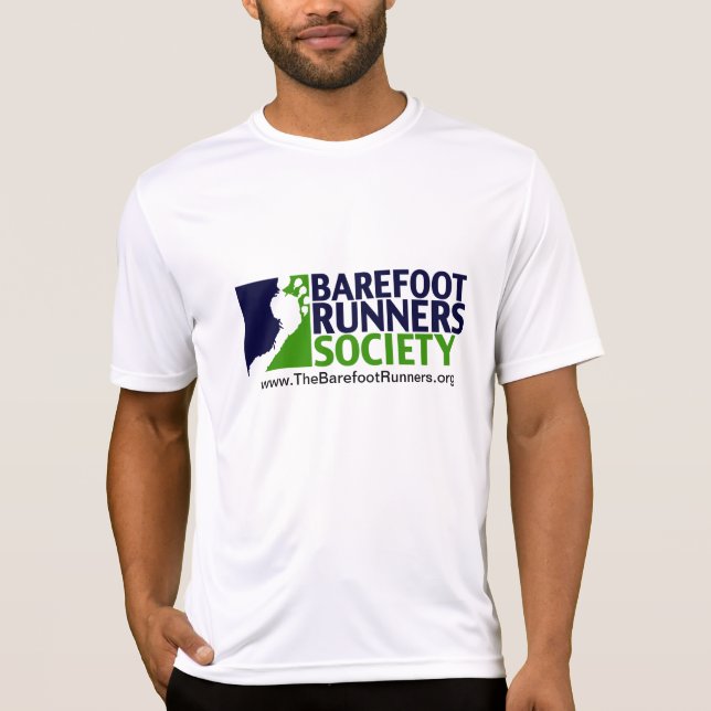 mens microfiber logo+url T-Shirt (Front)