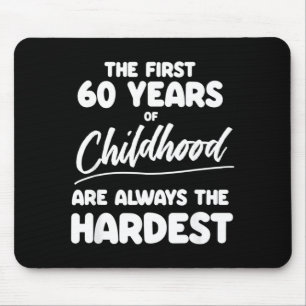 Mens Milestone 60th Birthday Quotes Dad Brother Mouse Pad