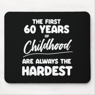 Mens Milestone 60th Birthday Quotes Dad Brother Mouse Pad
