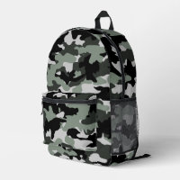 Mens Military Black and Light Grey Camo Pattern