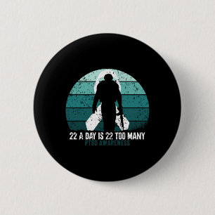 Mens Military Veterans Suicide Awareness Ptsd 6 Cm Round Badge