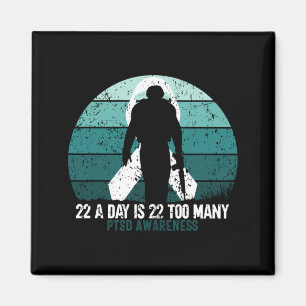 Mens Military Veterans Suicide Awareness Ptsd Magnet