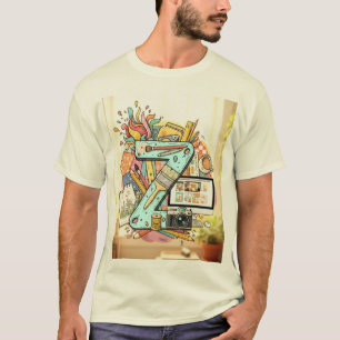 Men's Modern Minimalist Graphic T-Shirt - Premium