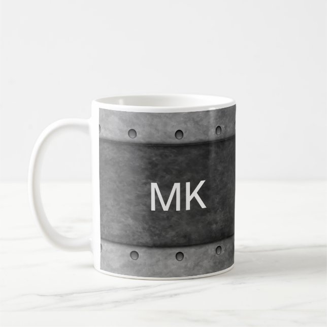 Men's Monogram Cool Executive Gift Coffee Mug (Left)
