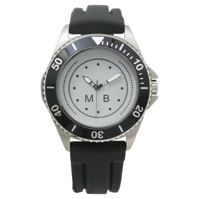 Men's Monogram Style Watch (Front)