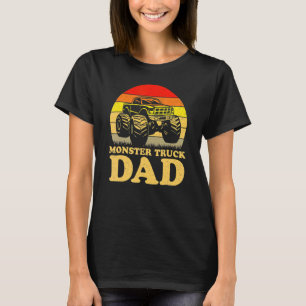 Mens Monster Truck Vintage  Monster Truck Dad Fath T-Shirt