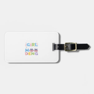 Mens MooDeng Just a Girl Who Loves Moo Deng Funny Luggage Tag