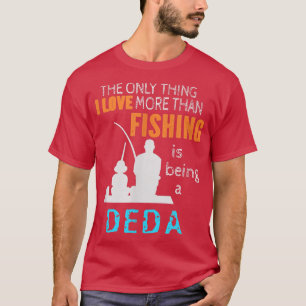 Mens More Than Love Fishing Deda Russia Russian Cz T-Shirt