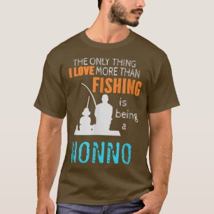 Mens More Than Love Fishing Nonno Italy Italian Gr T-Shirt