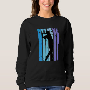 Mens Motivational Retro Golf Golfing Vintage Golfe Sweatshirt