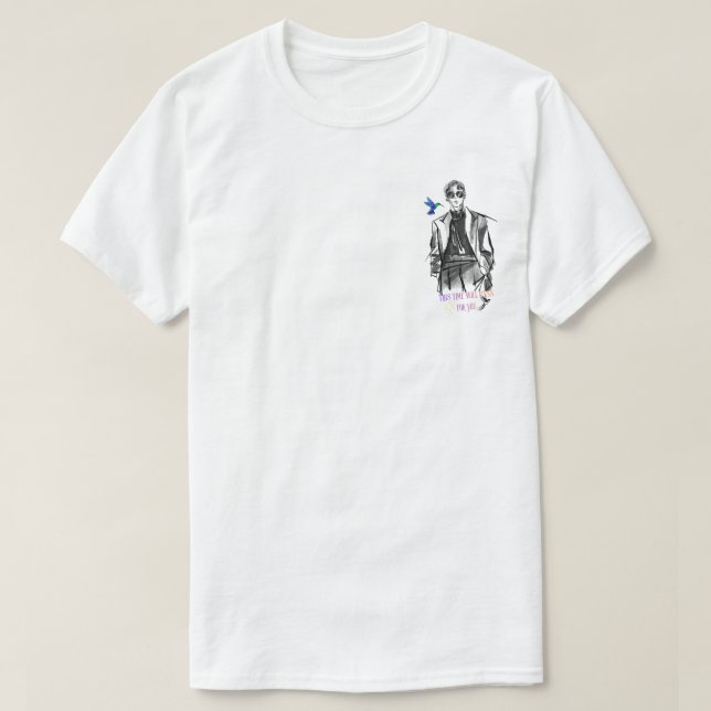 mens Motivational Watercolor Art", T-Shirt (Design Front)