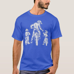 Mens Motocross Dad And Son Trail Bikers MTB Day T-Shirt