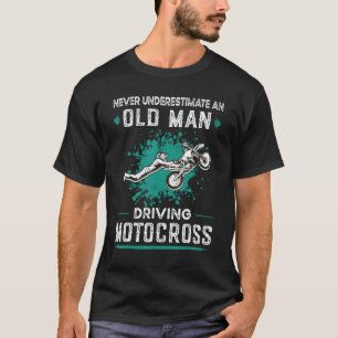 Mens Motorbike Dirt Bike Motocross Biker T-Shirt