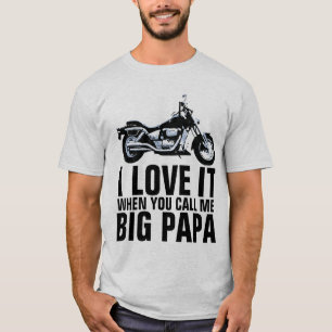 MEN'S MOTORCYCLE BIKER T-shirts, BIG PAPA T-Shirt