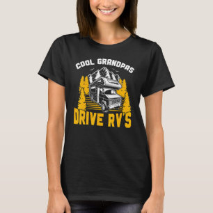 Mens Motorhome Camper Cool Grandpas Drive Rv's Cam T-Shirt