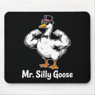 Mens mr silly goose bridge to be wedding party mouse pad