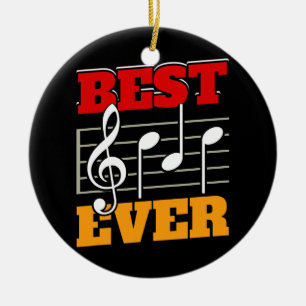 Mens Musician Dad Best Dad Ever Band Dad Ceramic Tree Decoration