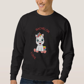 Mens  My Bachelor Party Cute Unicorn Bachelor Part Sweatshirt