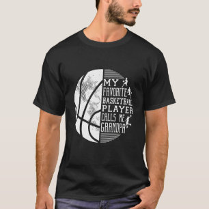 Mens My Favourite Basketball Player Calls Me Grand T-Shirt