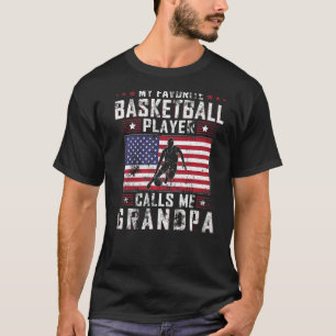 Mens My Favourite Basketball Player Calls Me Grand T-Shirt