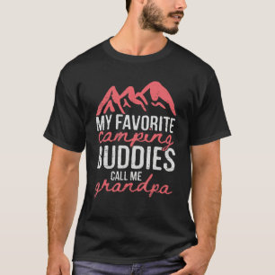 Mens My Favourite Camping Buddies Call Me Grandpa T-Shirt
