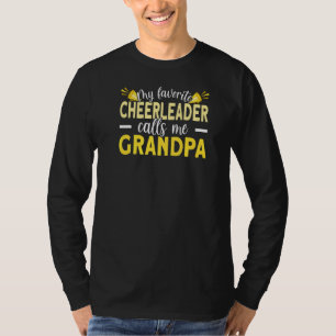 Mens My Favourite Cheerleader Calls Me Grandpa Che T-Shirt