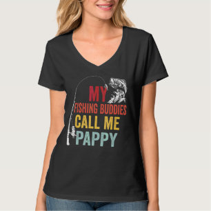 Mens My Favourite Fishing Buddies Call Me Pappy Fi T-Shirt