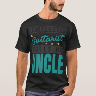 Mens My Favourite Guitar Player Calls Me Uncle, Gu T-Shirt