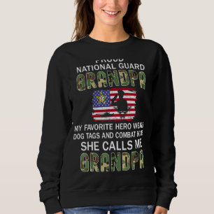 Mens My Favourite Hero Wears Combat Boots National Sweatshirt