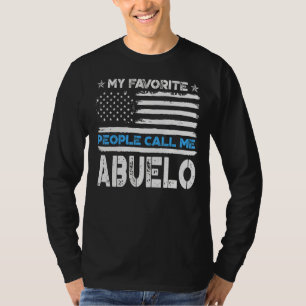 Mens My Favourite People Call Me Abuelo Usa Flag F T-Shirt