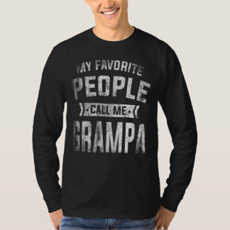 Mens My Favourite People Call Me Grampa Fathers D T-Shirt
