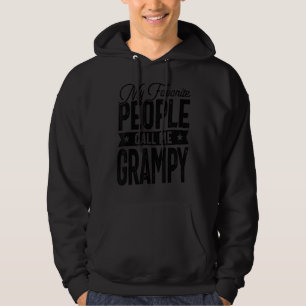 Mens My Favourite People Call Me Grampy  Grandpa F Hoodie