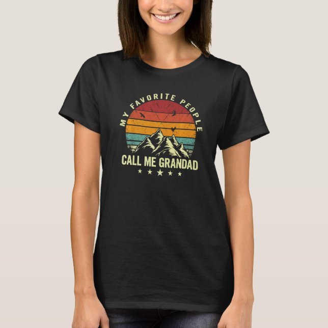 Mens My Favourite People Call Me Grandad Cool Fath T-Shirt (Front)