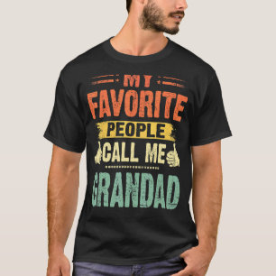 Mens My Favourite People Call Me Grandad Vintage F T-Shirt