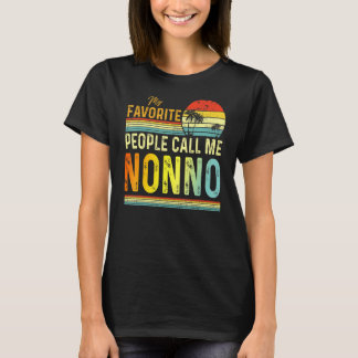 Mens My Favourite People Call Me Nonno Dad Father  T-Shirt