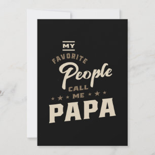 Mens My Favourite People Call Me Papa Gift Thank You Card
