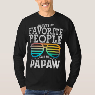 Mens My Favourite People Call Me Papaw Sunglasses  T-Shirt