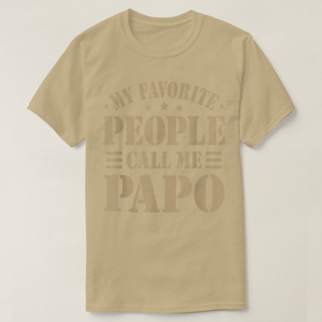 Mens My Favourite people call me Papo Men Father's T-Shirt (Design Front)