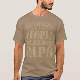 Mens My Favourite people call me Papo Men Father's T-Shirt