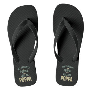 Mens My Favourite People Call Me Poppa Jandals
