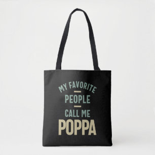 Mens My Favourite People Call Me Poppa Tote Bag
