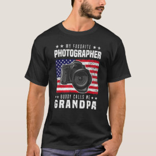 Mens My Favourite Photography Buddy Calls Me Grand T-Shirt
