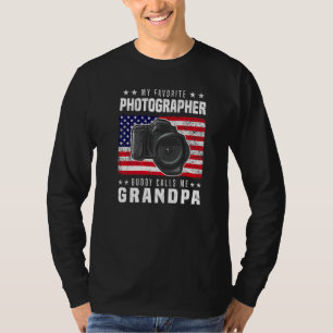 Mens My Favourite Photography Buddy Calls Me Grand T-Shirt