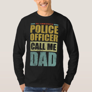 Mens  My Favourite Police Officer Calls Me Dad Fat T-Shirt