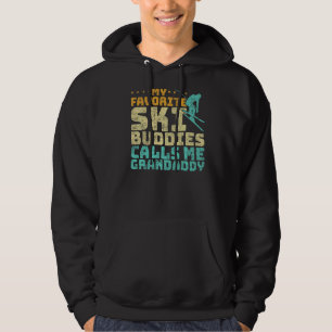 Mens My Favourite Ski Buddies Call Me Grandaddy Sk Hoodie