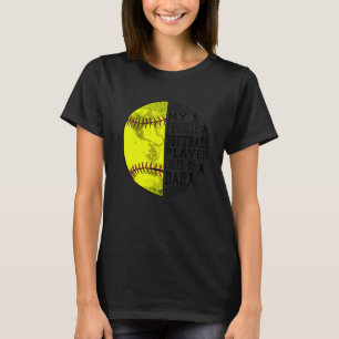 Mens My Favourite Softball Player Calls Me Dad Sof T-Shirt